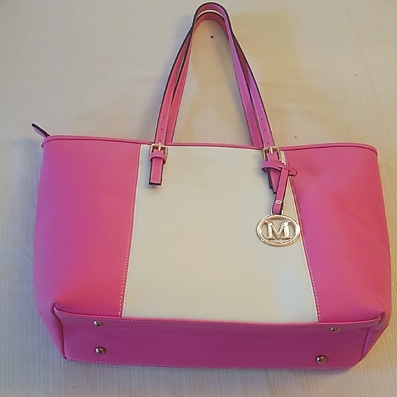 Gorgeous Pink & White Summer Tote - Picture 2 of 8